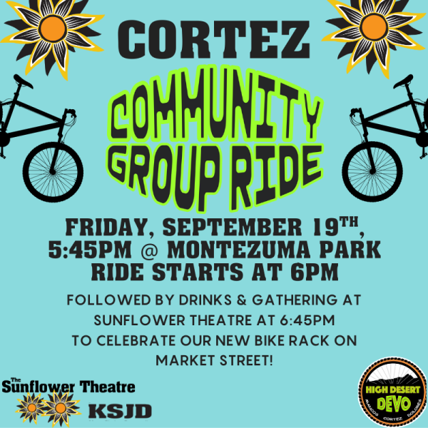 COMMUNITY GROUP RIDE + HANG TIME!